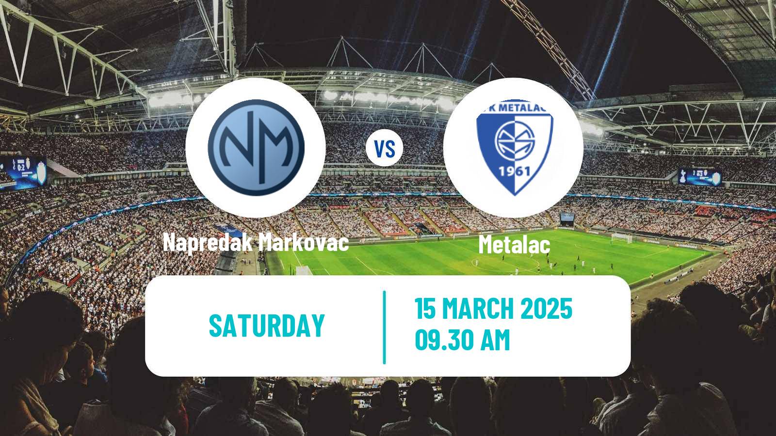 Soccer Serbian Srpska Liga - West Napredak Markovac - Metalac