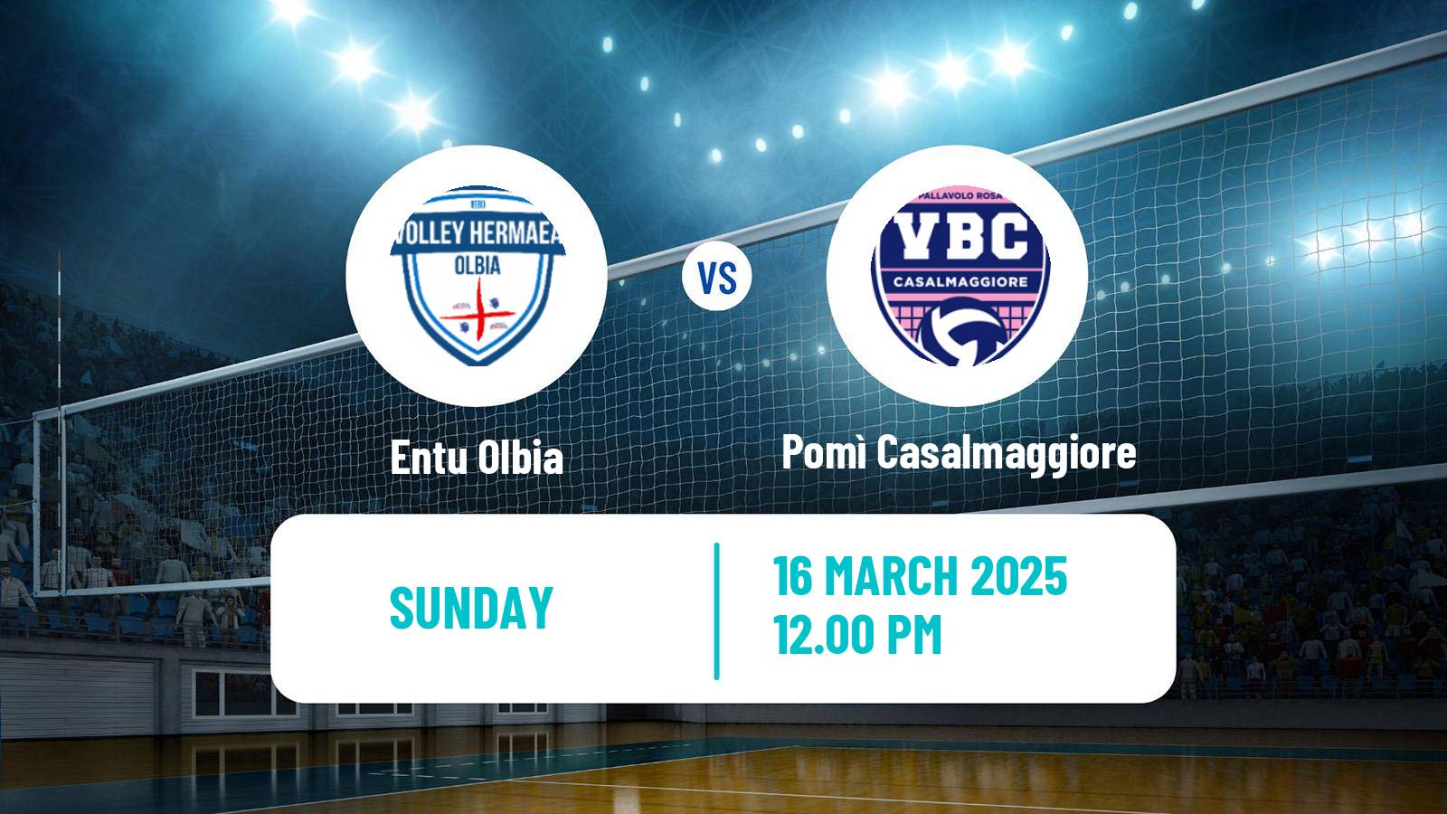 Volleyball Italian Serie A2 Volleyball Women Olbia - Pomì Casalmaggiore