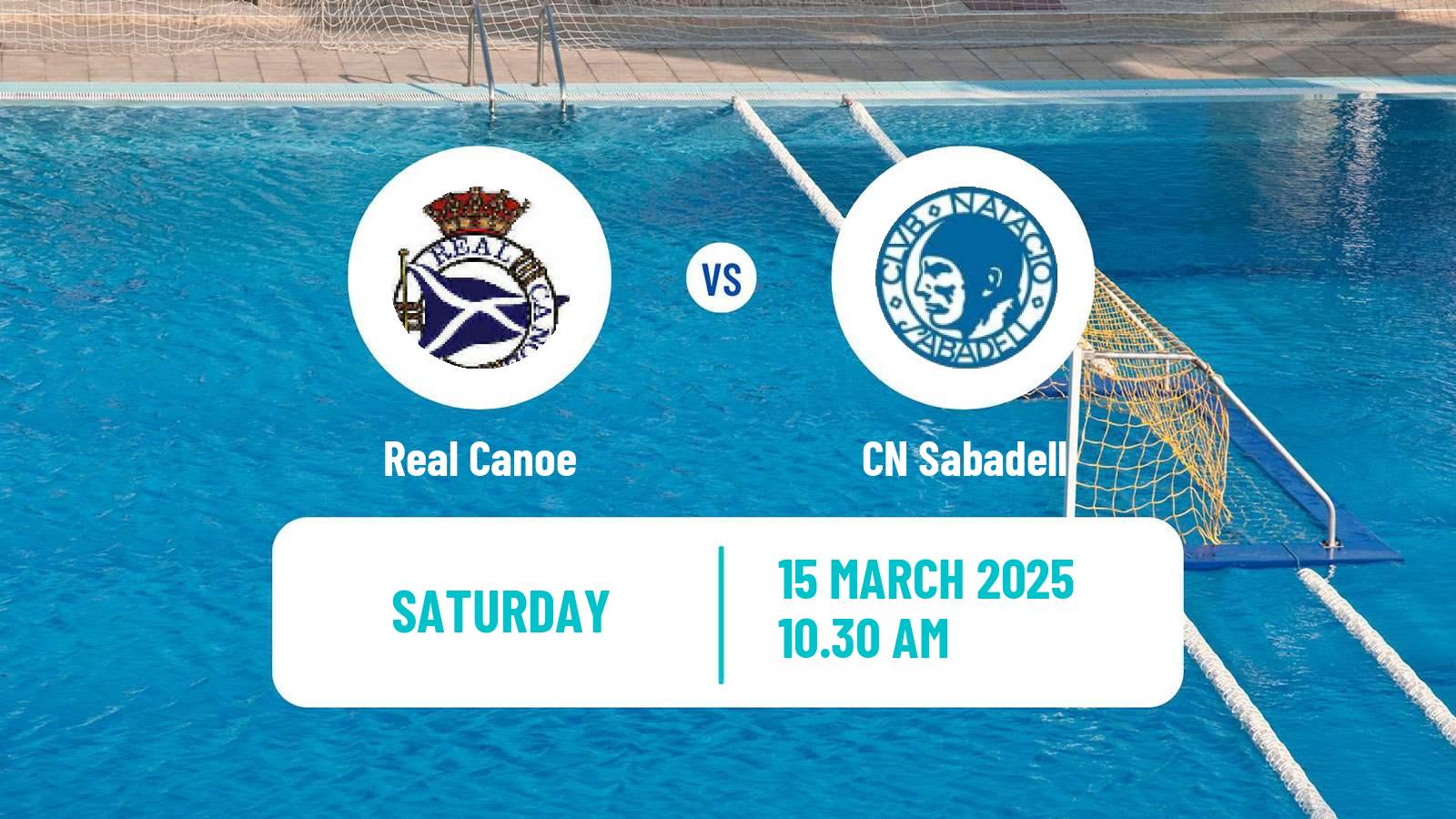 Water polo Spanish Liga Premaat Real Canoe - Sabadell