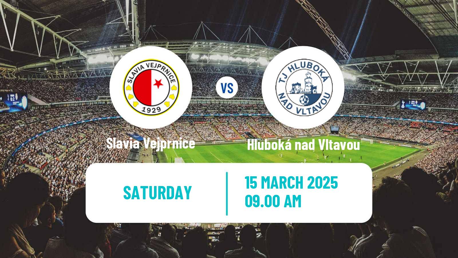 Soccer Czech Division A Slavia Vejprnice - Hluboká nad Vltavou