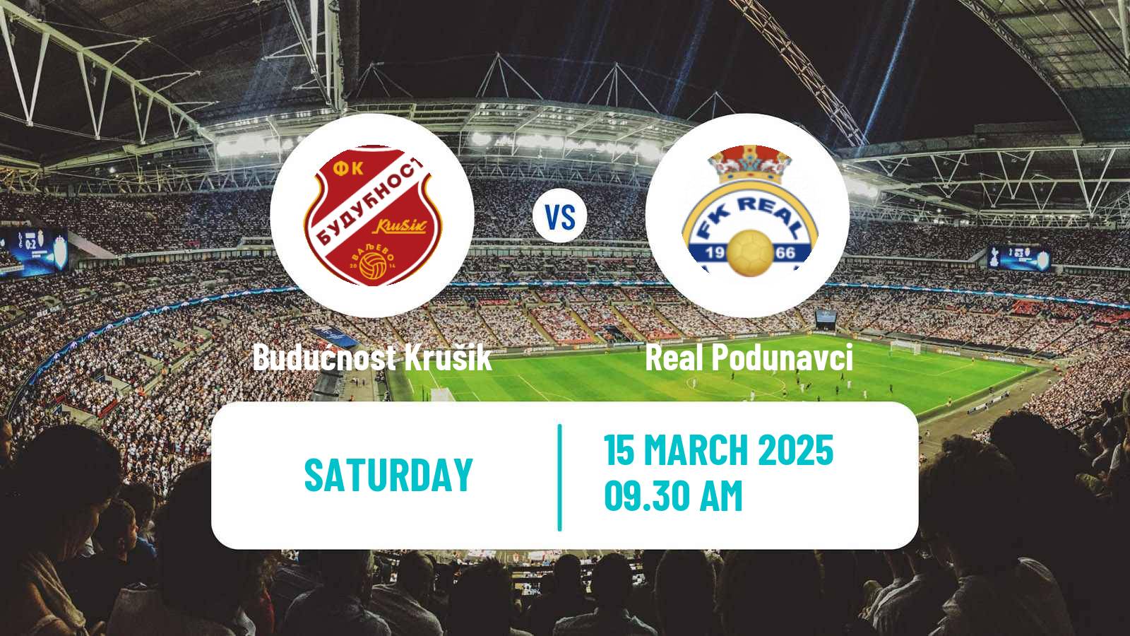 Soccer Serbian Srpska Liga - West Budućnost Krušik - Real Podunavci