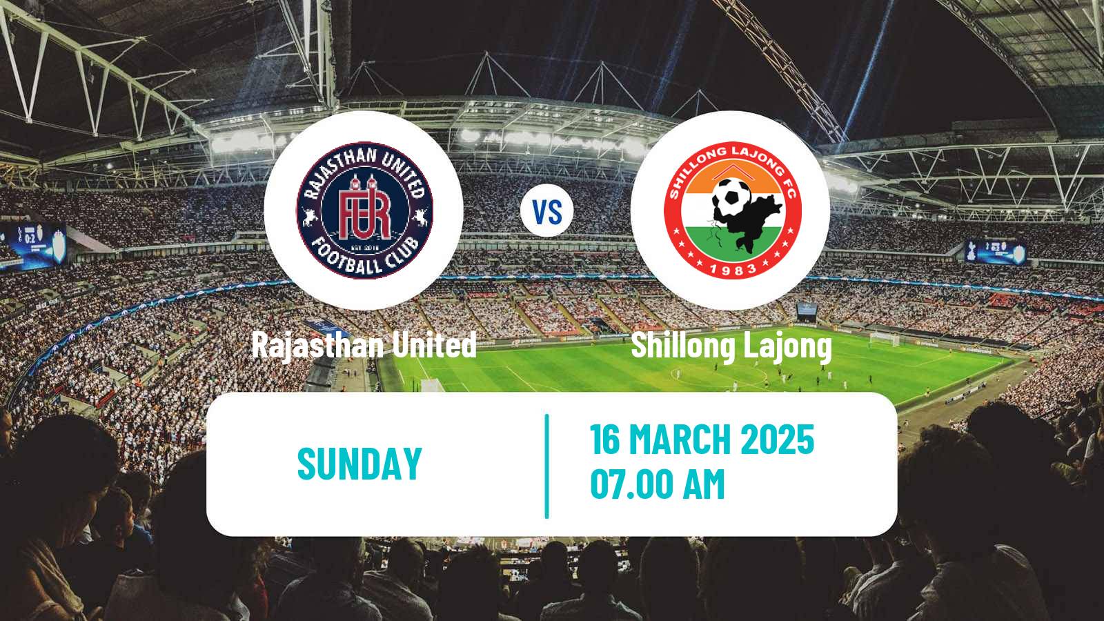 Soccer Indian I-League Rajasthan United - Shillong Lajong