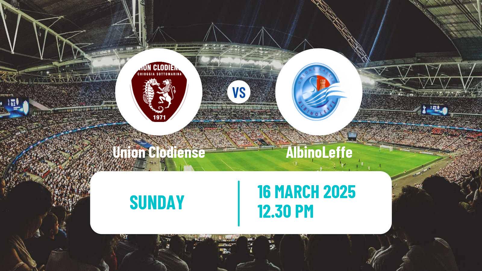 Soccer Italian Serie C Group A Union Clodiense - AlbinoLeffe
