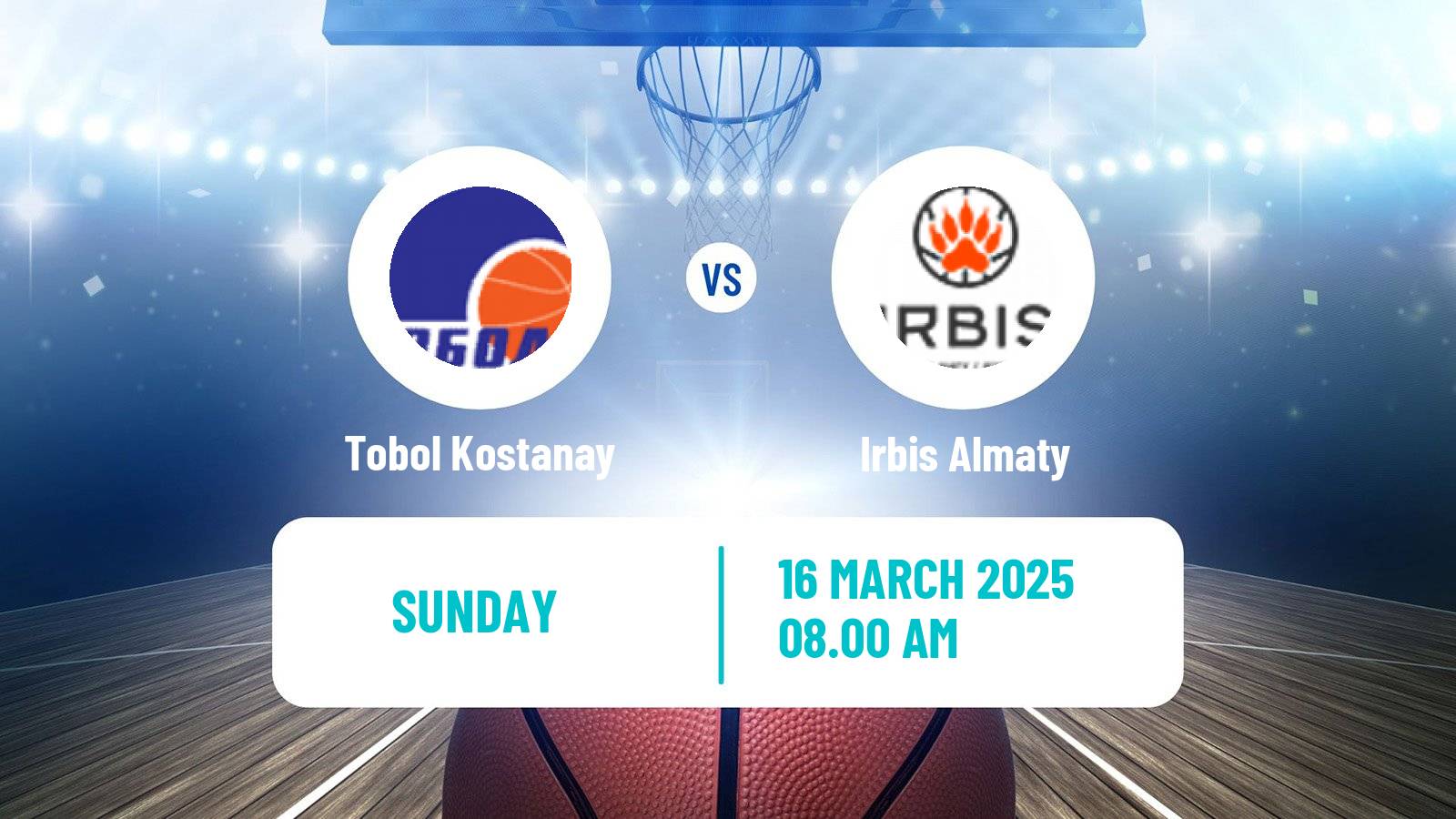 Basketball Kazakh National League Basketball Tobol Kostanay - Irbis Almaty