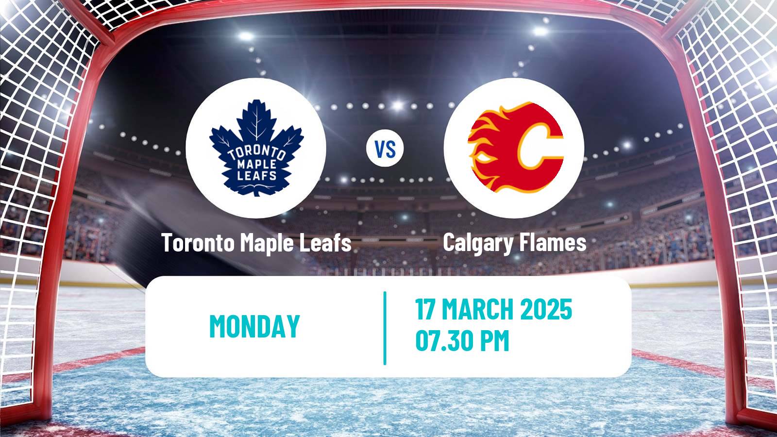 Hockey NHL Toronto Maple Leafs - Calgary Flames