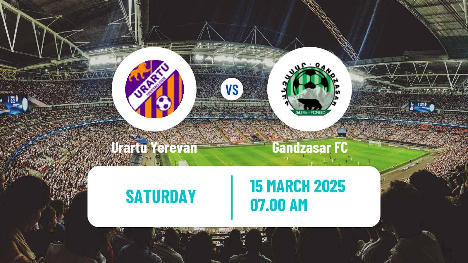 Soccer Armenian Premier League Urartu Yerevan - Gandzasar