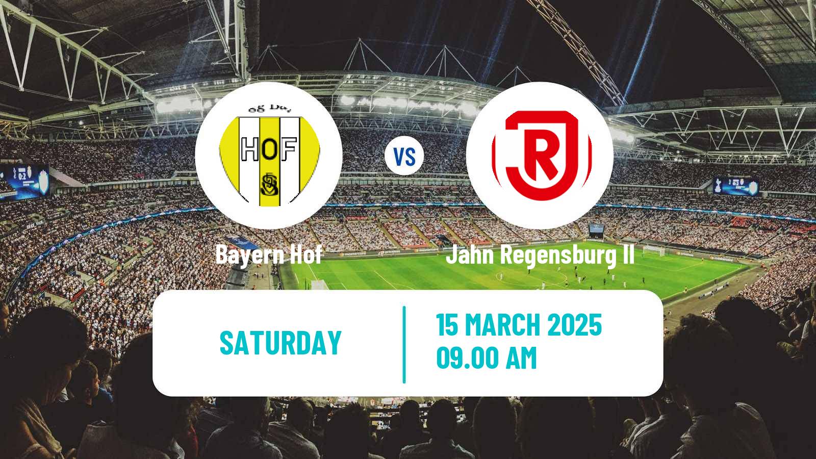 Soccer German Oberliga Bayern Nord Bayern Hof - Jahn Regensburg II