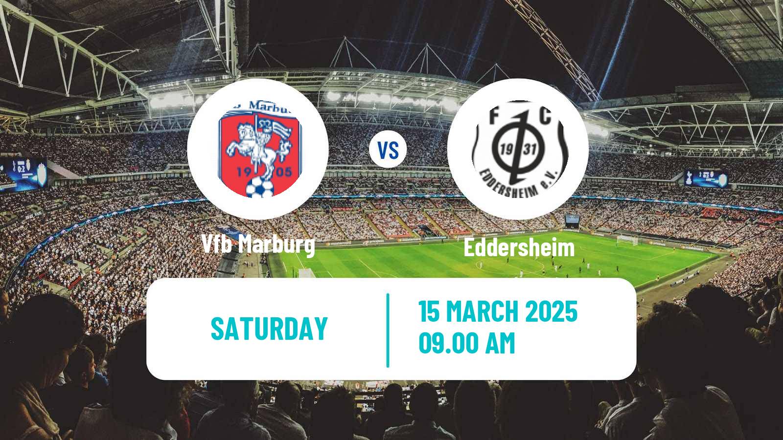 Football German Oberliga Hessen Marburg - Eddersheim