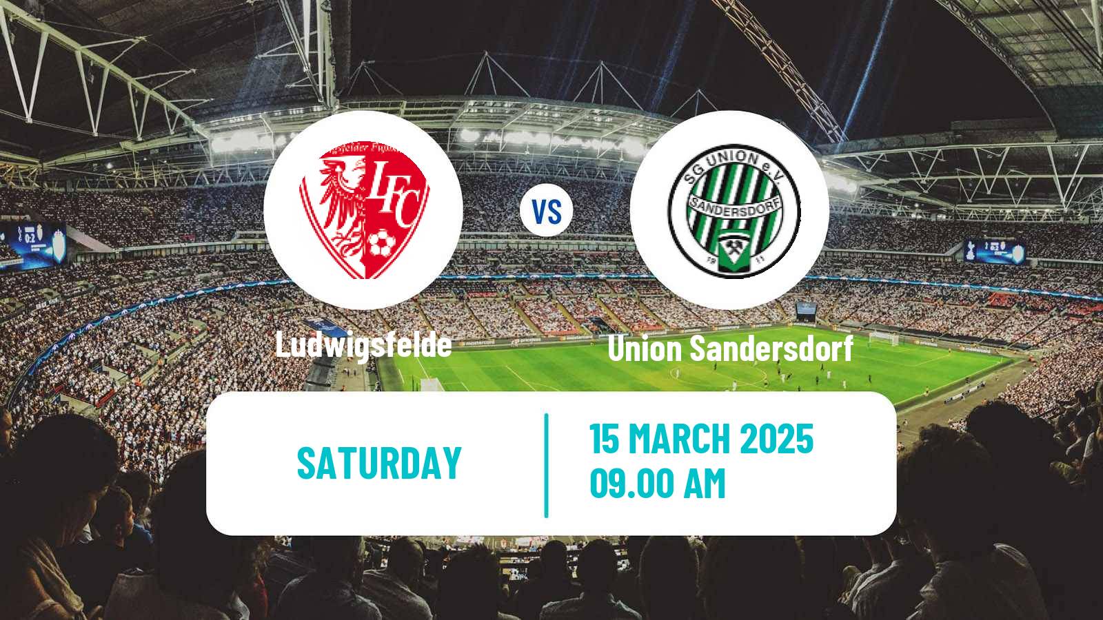 Soccer German Oberliga NOFV- Süd Ludwigsfelde - Union Sandersdorf
