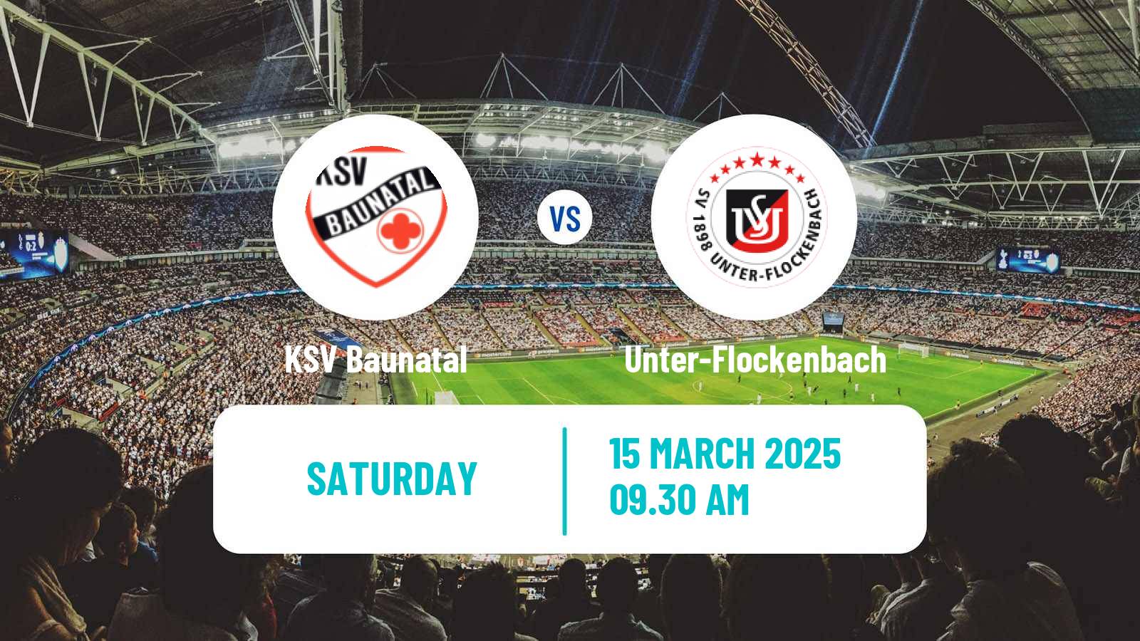 Soccer German Oberliga Hessen Baunatal - Unter-Flockenbach