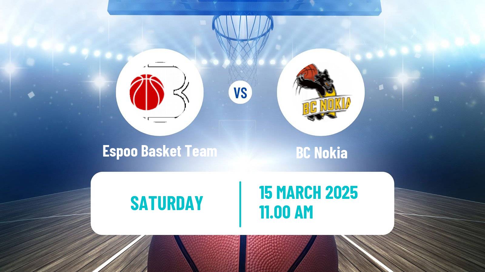 Basketball Finnish Korisliiga Women Espoo Basket Team - BC Nokia
