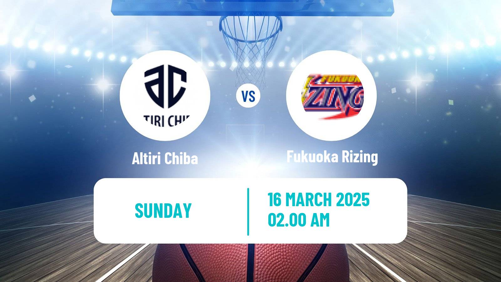 Basketball Japan B2 League Basketball Altiri Chiba - Fukuoka Rizing