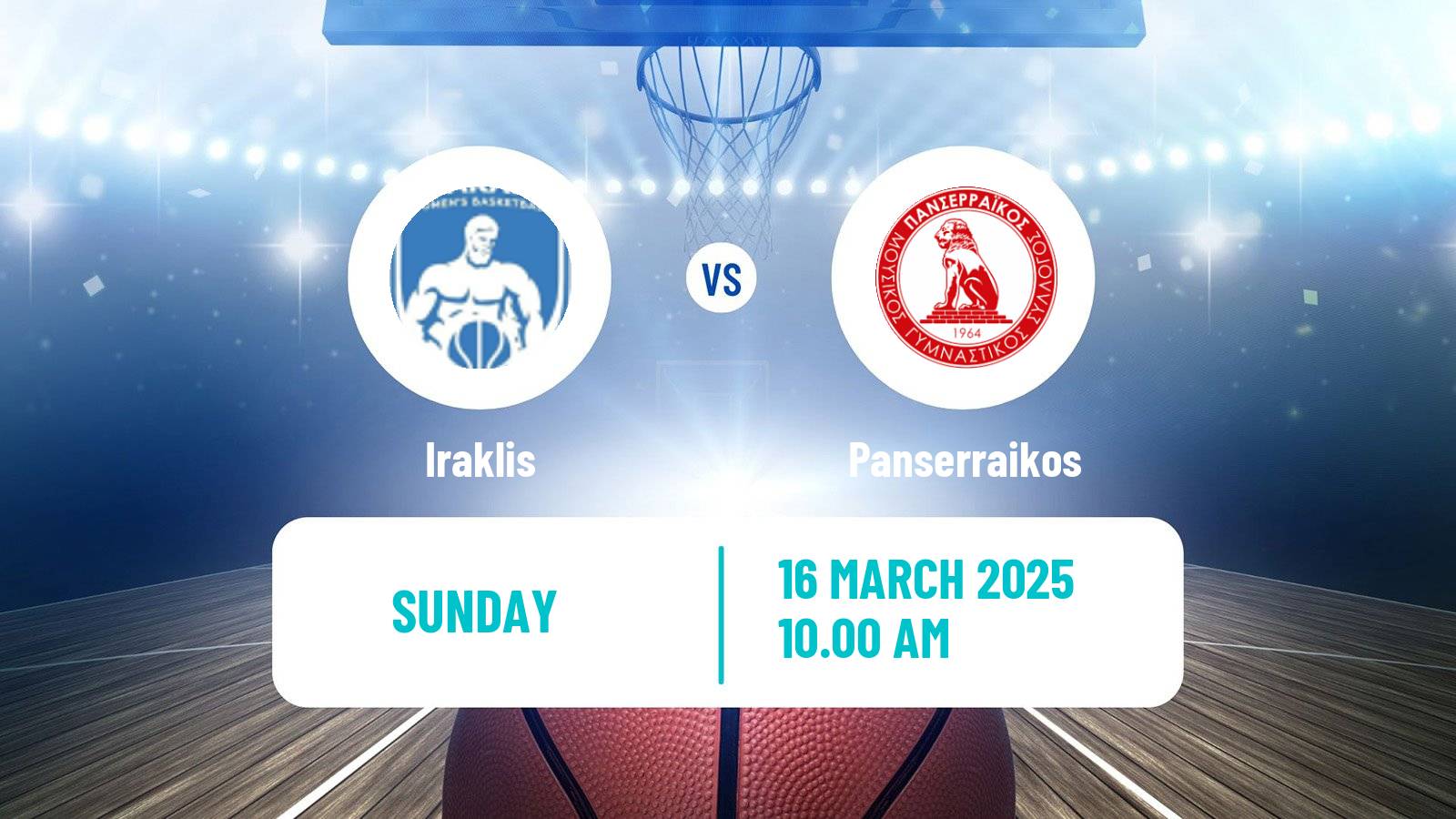 Basketball Greek Basket League A1 Women Iraklis - Panserraikos