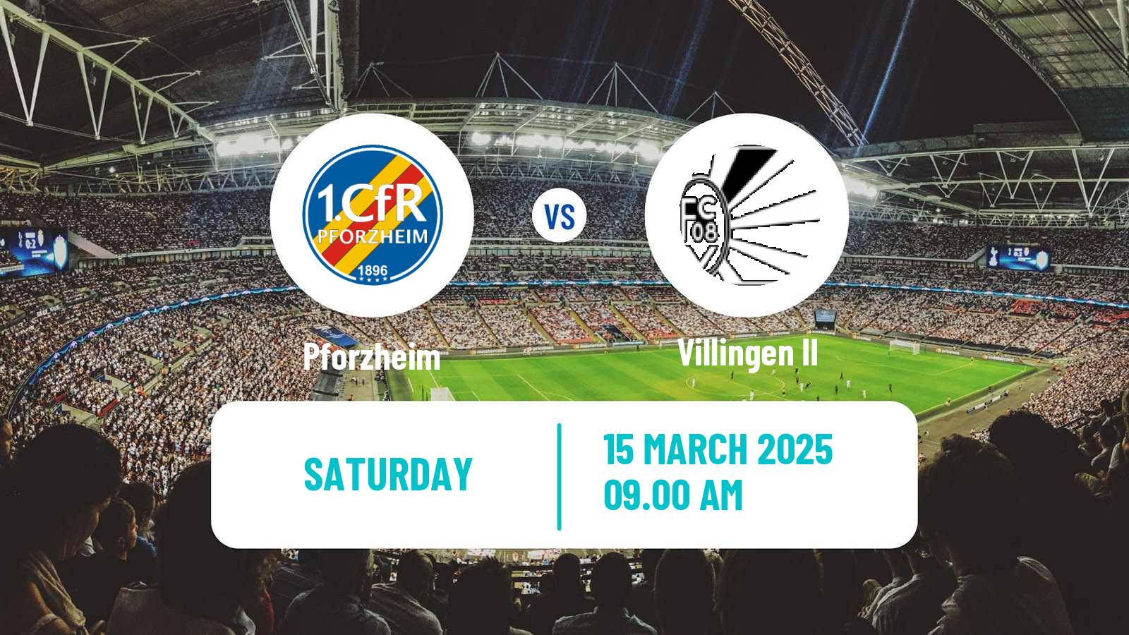 Football German Oberliga Baden-Württemberg Pforzheim - Villingen II