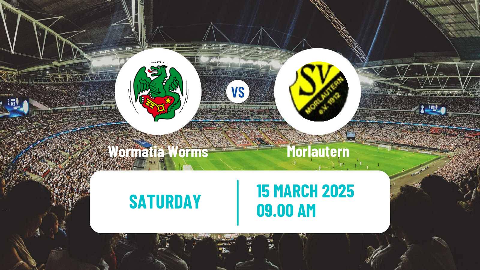 Soccer German Oberliga Rheinland-Pfalz/Saar Wormatia Worms - Morlautern