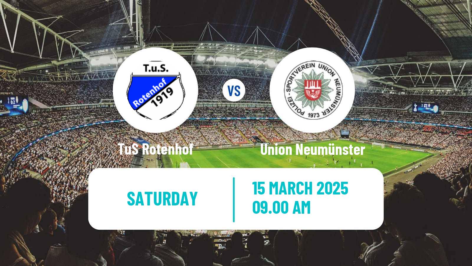 Soccer German Oberliga Schleswig-Holstein Rotenhof - Union Neumünster
