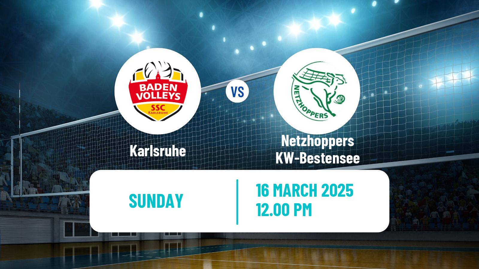 Volleyball German Bundesliga Volleyball Karlsruhe - Netzhoppers KW-Bestensee
