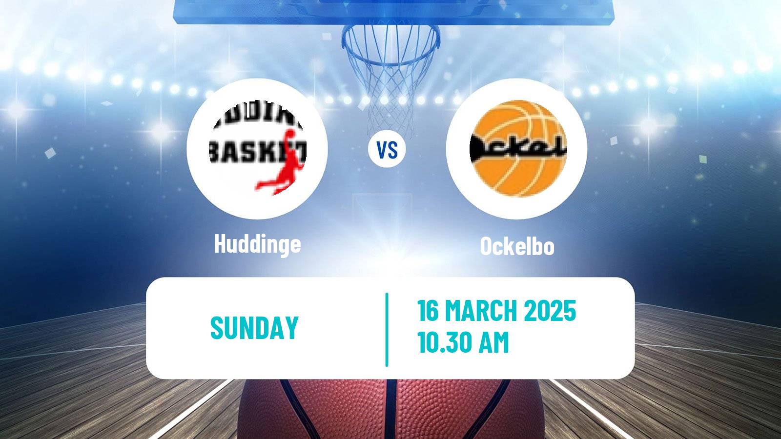 Basketball Swedish Superettan Basketball Huddinge - Ockelbo