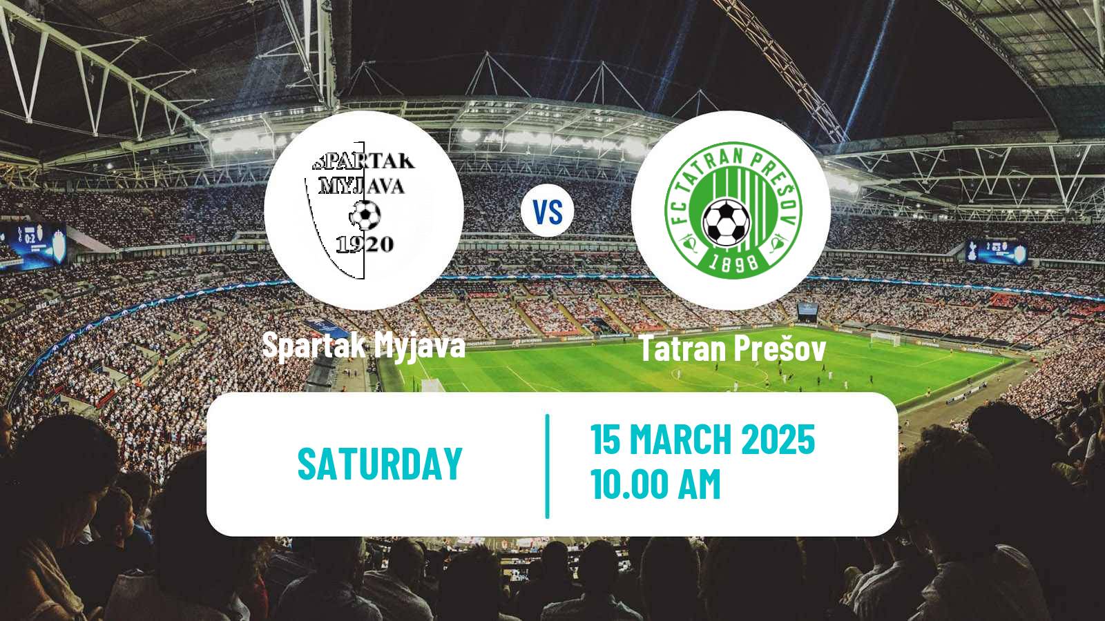 Soccer Slovak 1 Liga Women Spartak Myjava - Tatran Prešov