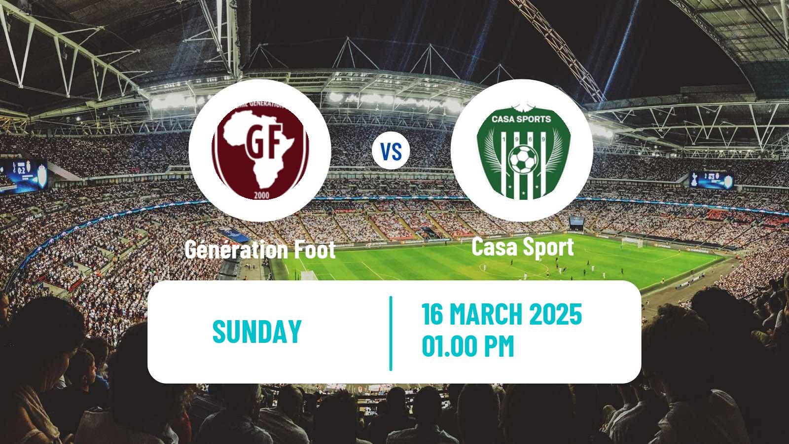 Soccer Senegal Ligue 1 Génération Foot - Casa Sport
