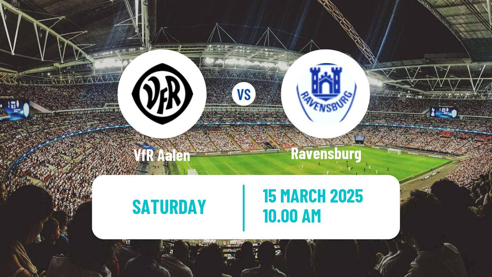 Football German Oberliga Baden-Württemberg VfR Aalen - Ravensburg