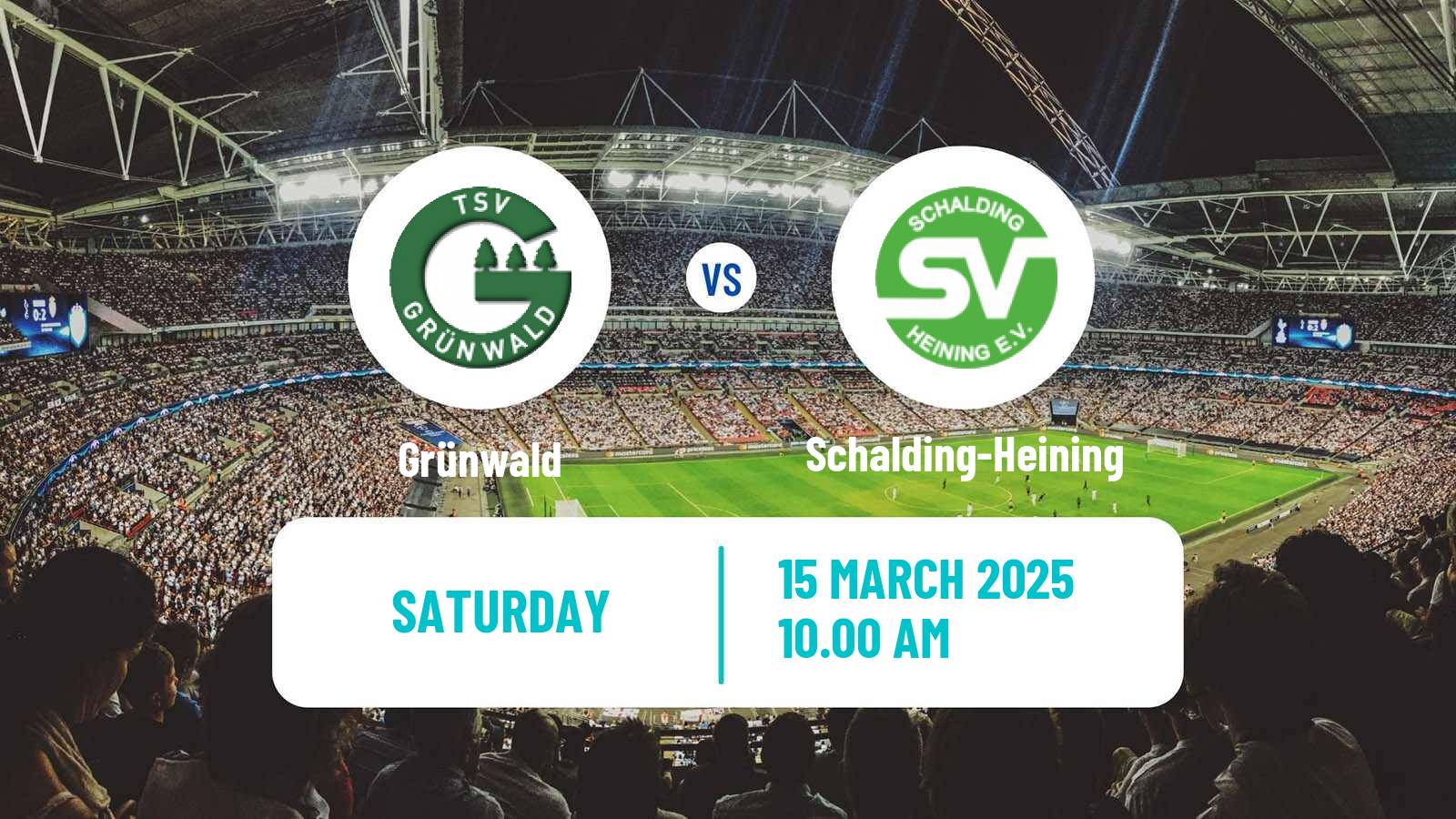Soccer German Oberliga Bayern Süd Grünwald - Schalding-Heining
