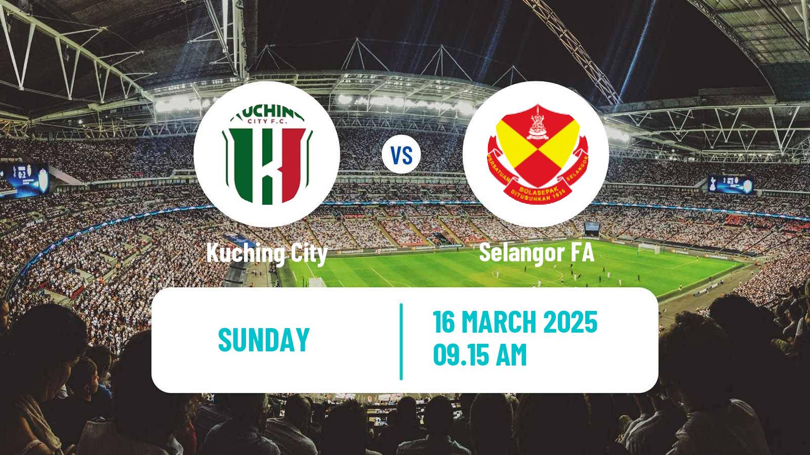 Soccer Malaysian Super League Kuching City - Selangor FA
