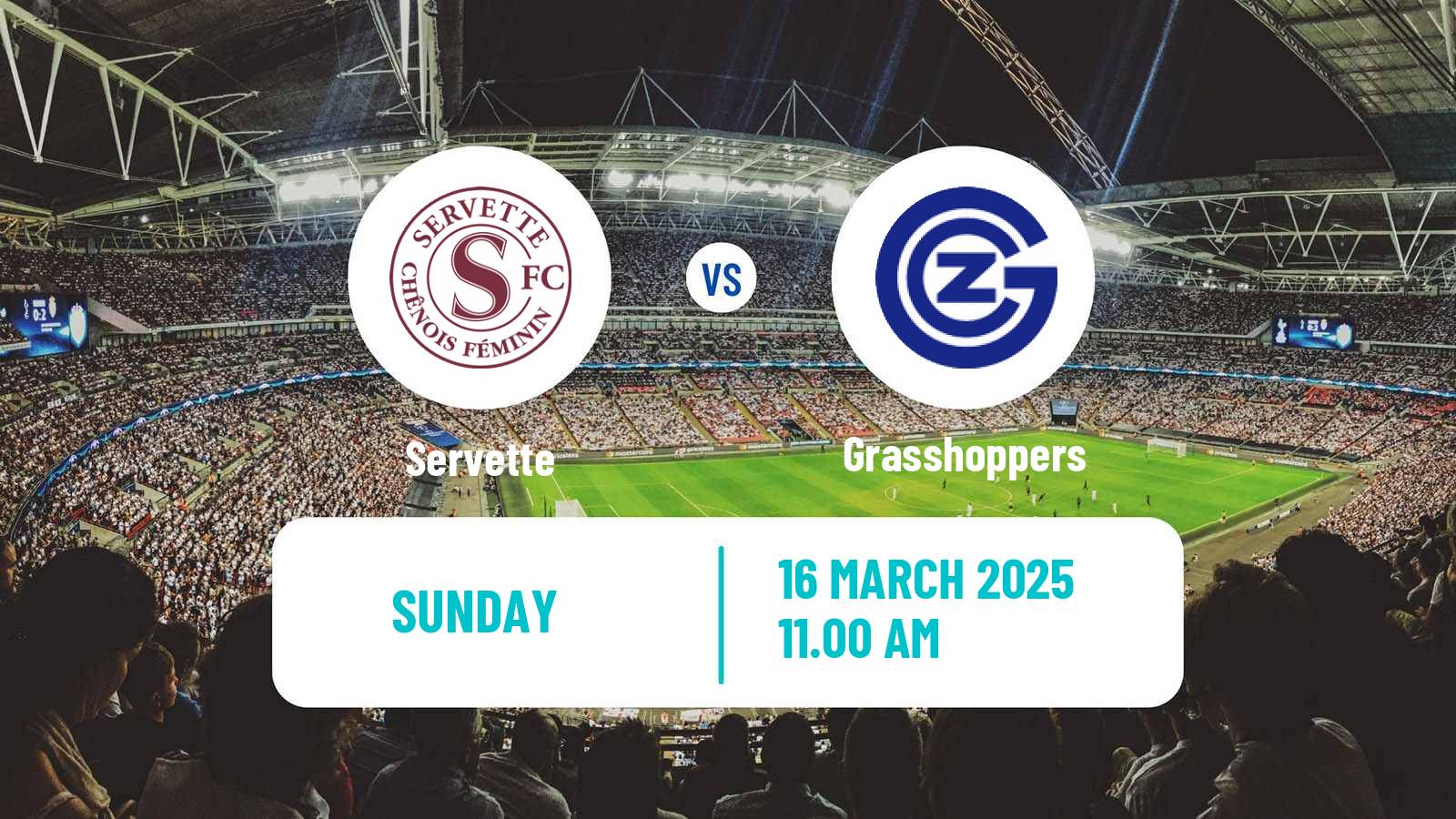 Soccer Swiss Super League Women Servette - Grasshoppers