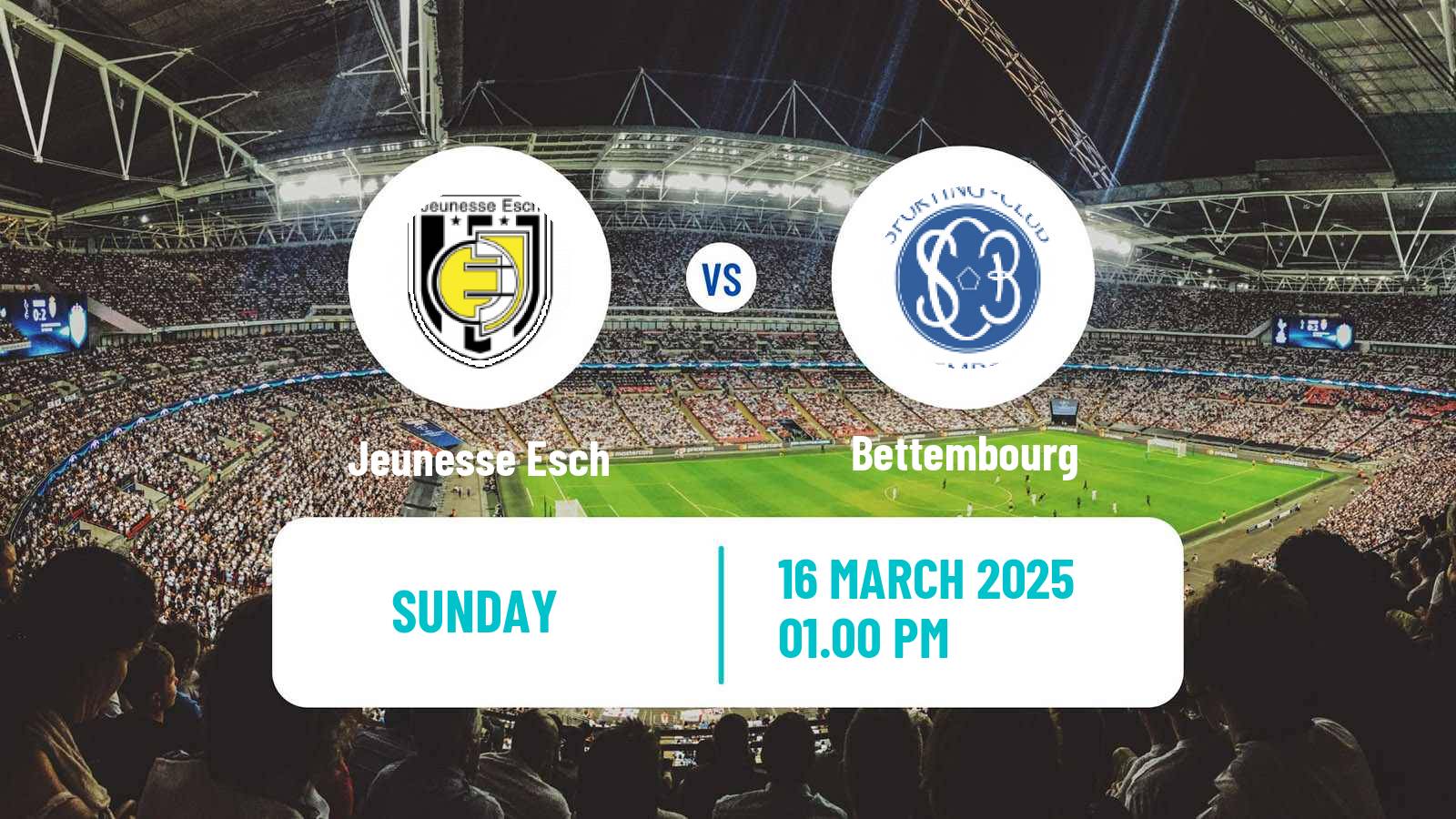 Soccer Luxembourg National Division Jeunesse Esch - Bettembourg