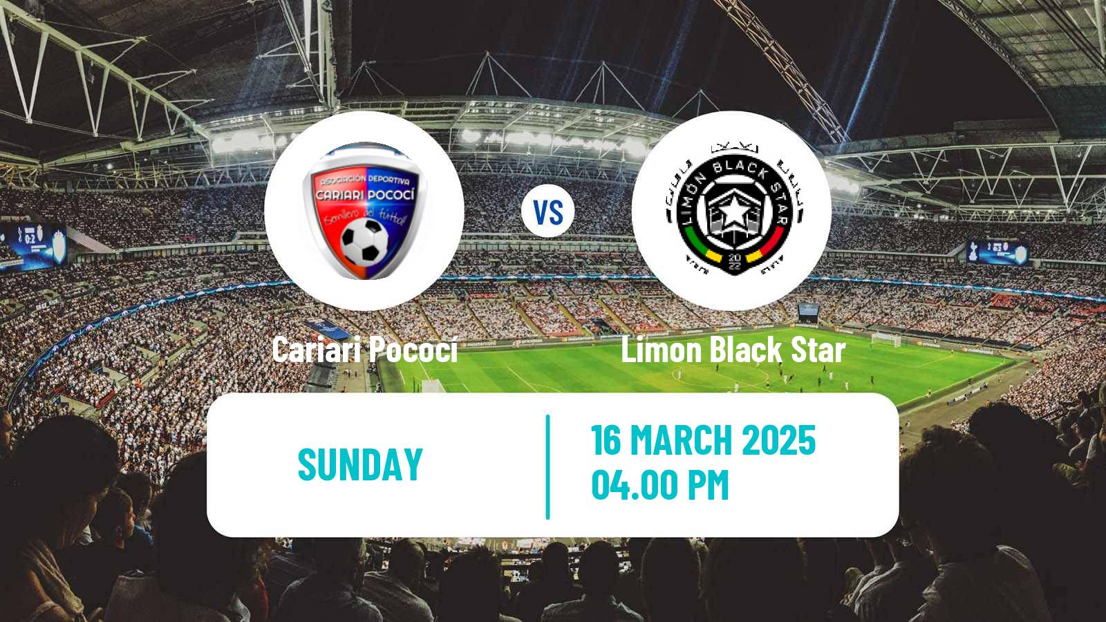 Soccer Costa Rican Liga de Ascenso Cariari Pococí - Limon Black Star
