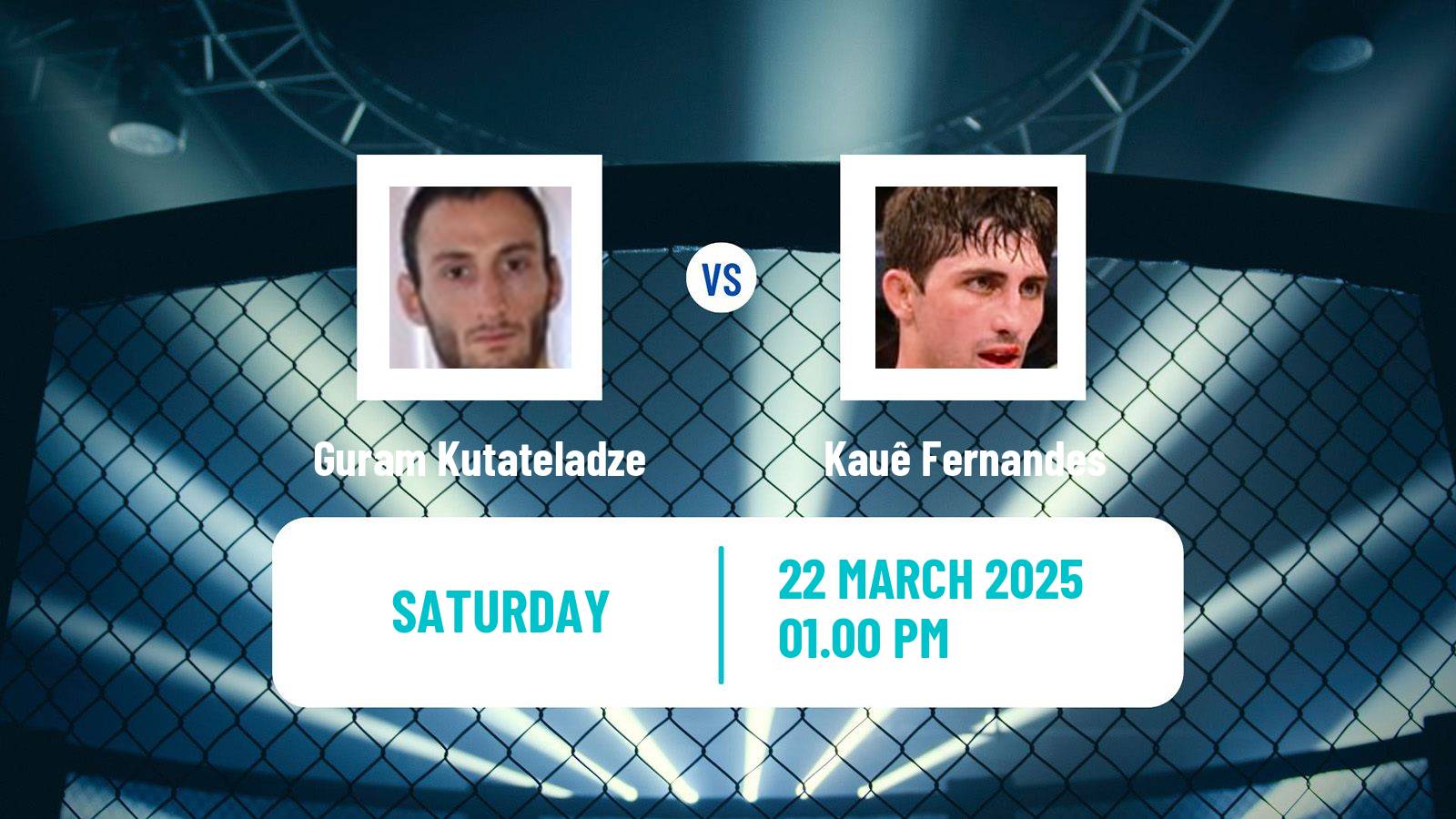 MMA Lightweight UFC Men Guram Kutateladze - Kauê Fernandes