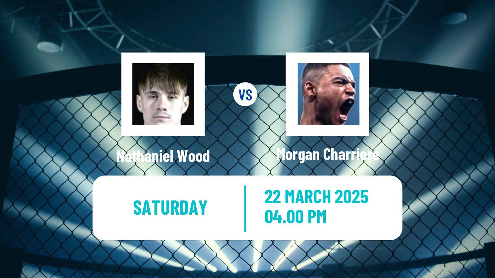 MMA Featherweight UFC Men Nathaniel Wood - Morgan Charriere