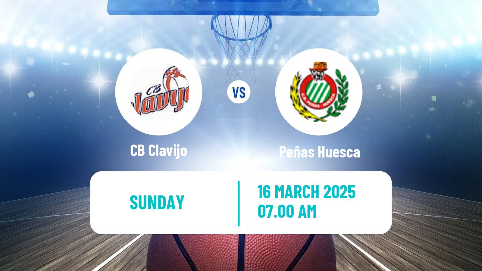 Basketball Spanish LEB Plata Clavijo - Peñas Huesca