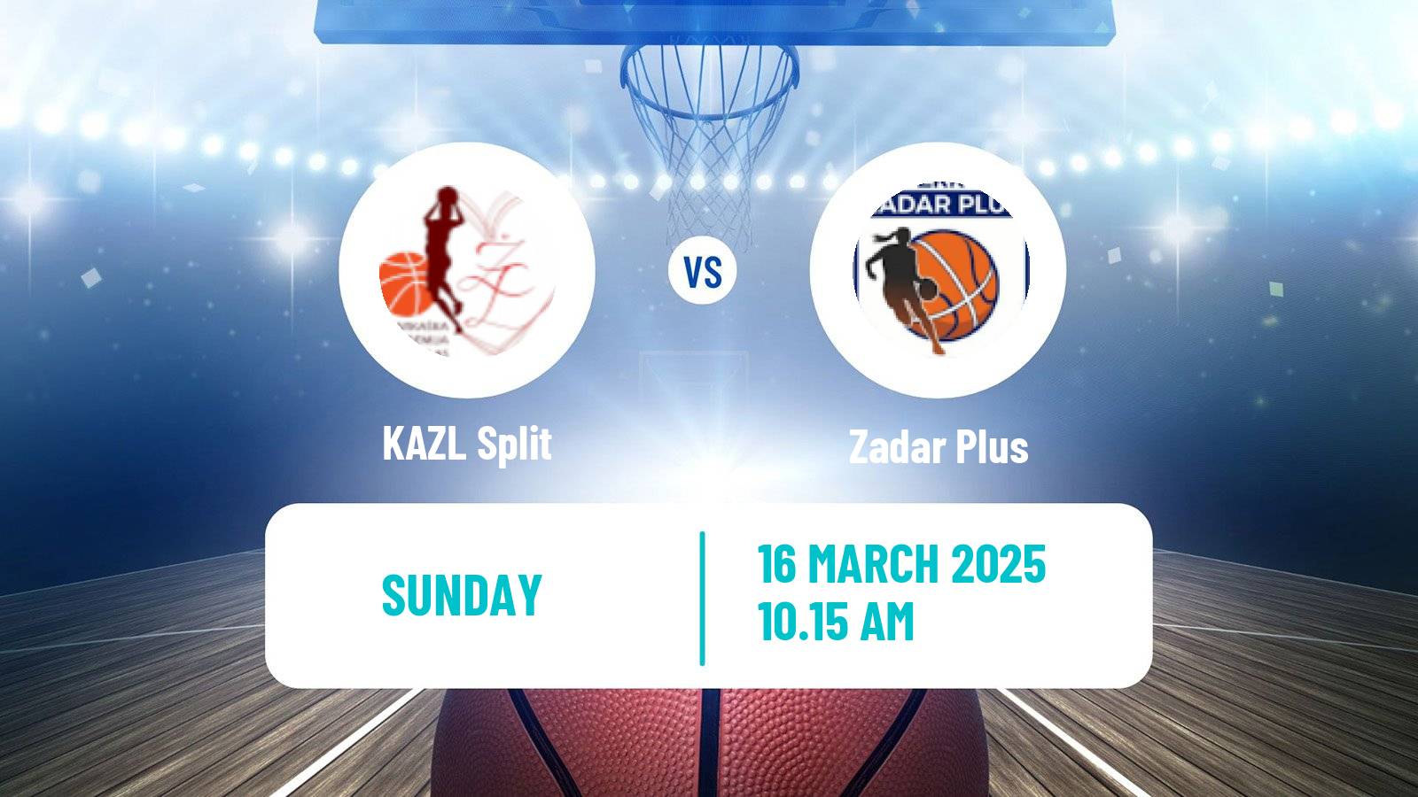 Basketball Croatian Premijer Liga Basketball Women KAZL Split - Zadar Plus