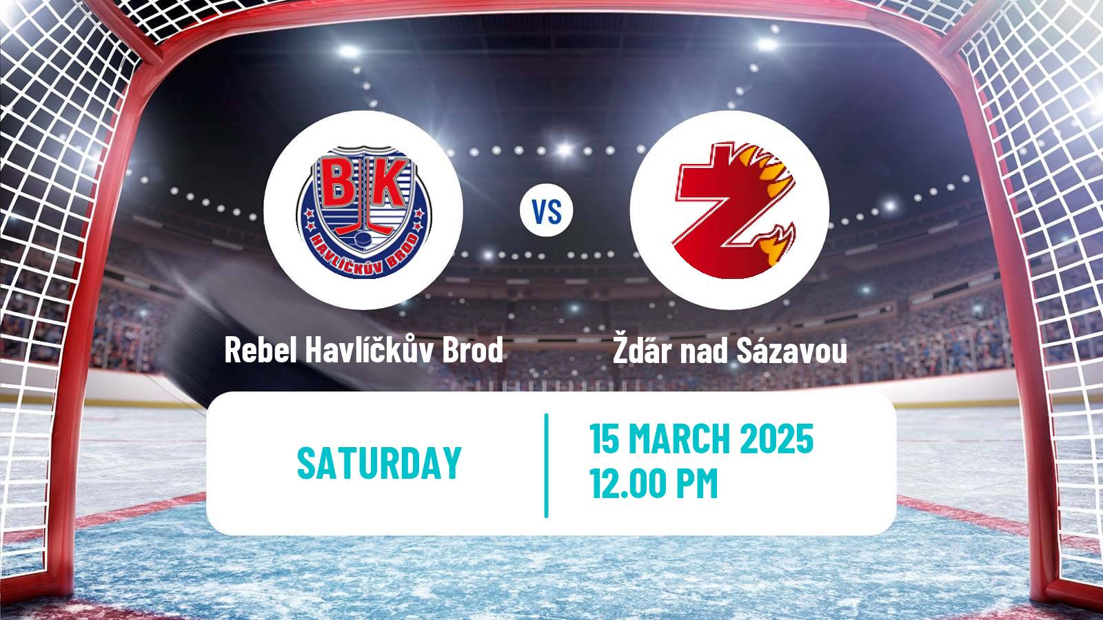 Hockey Czech 2 Liga Hockey East Rebel Havlíčkův Brod - Žďár nad Sázavou