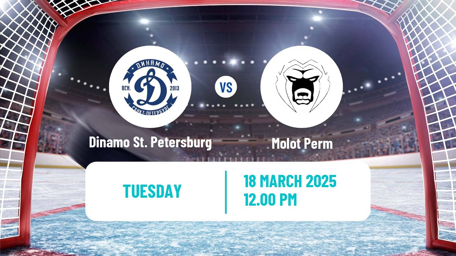 Hockey VHL Dinamo St. Petersburg - Molot Perm
