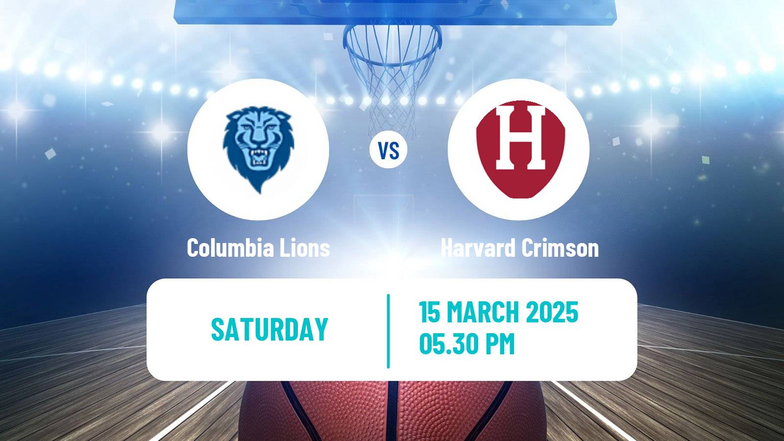 Basketball NCAA College Basketball Women Columbia Lions - Harvard Crimson