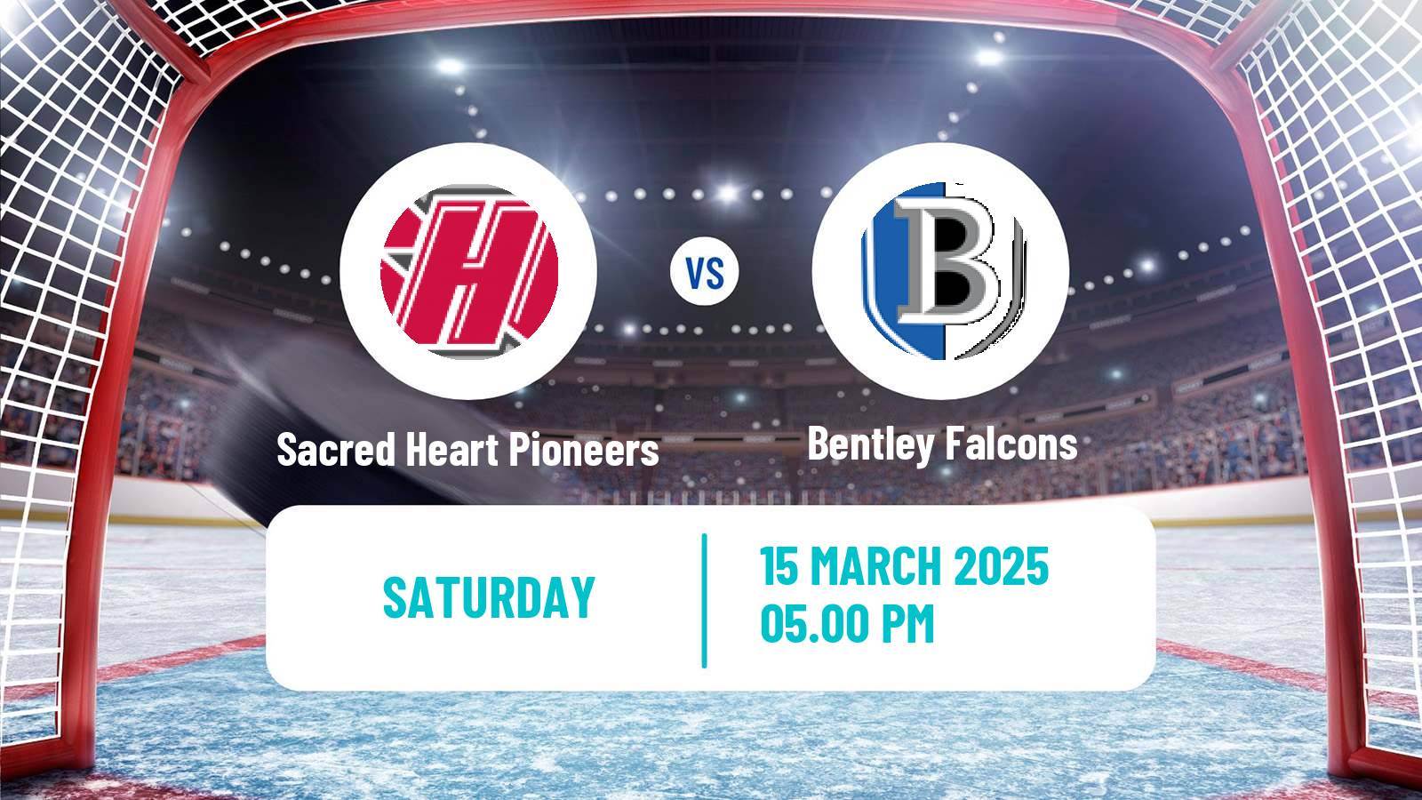 Hockey NCAA Hockey Sacred Heart Pioneers - Bentley Falcons