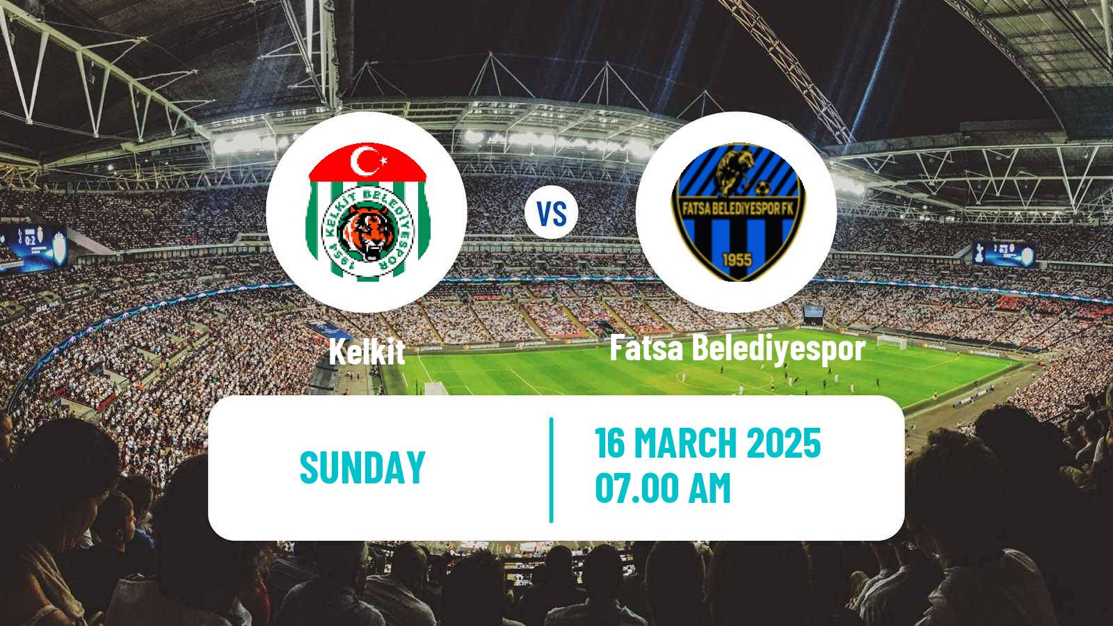 Soccer Turkish 3 Lig Group 2 Kelkit - Fatsa Belediyespor