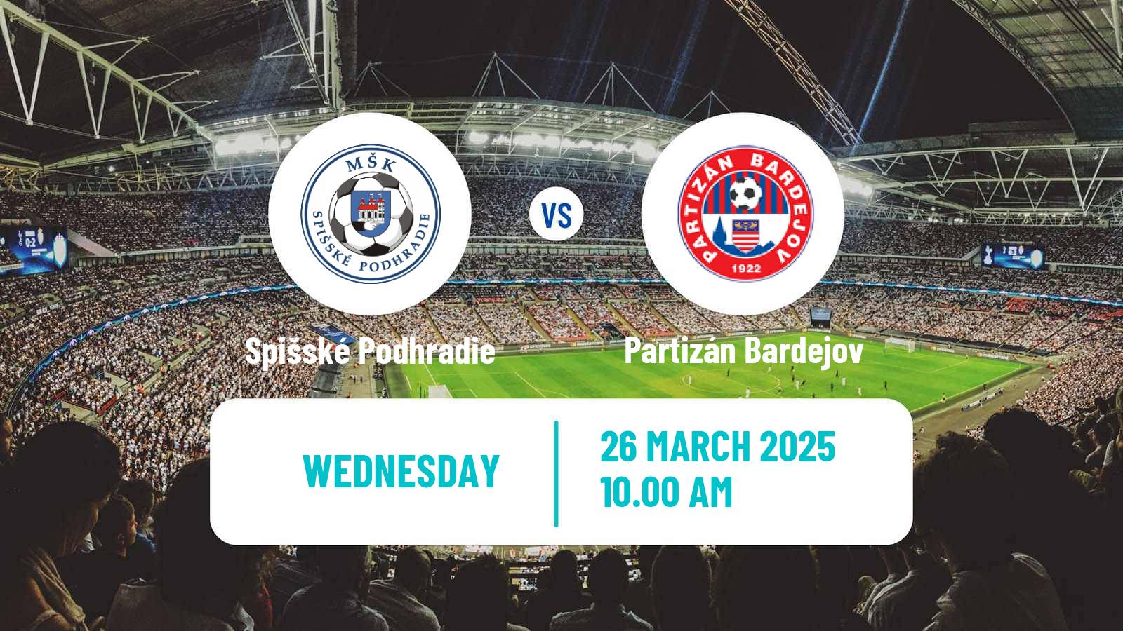 Soccer Slovak 3 Liga East Spišské Podhradie - Partizán Bardejov