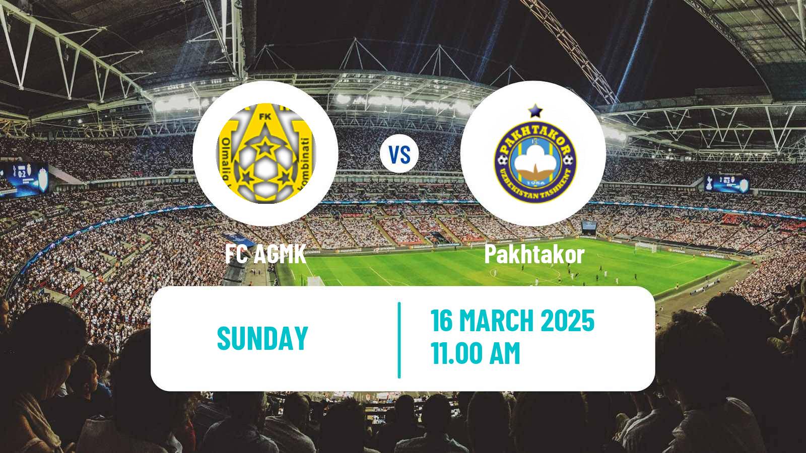 Soccer Uzbek League AGMK - Pakhtakor