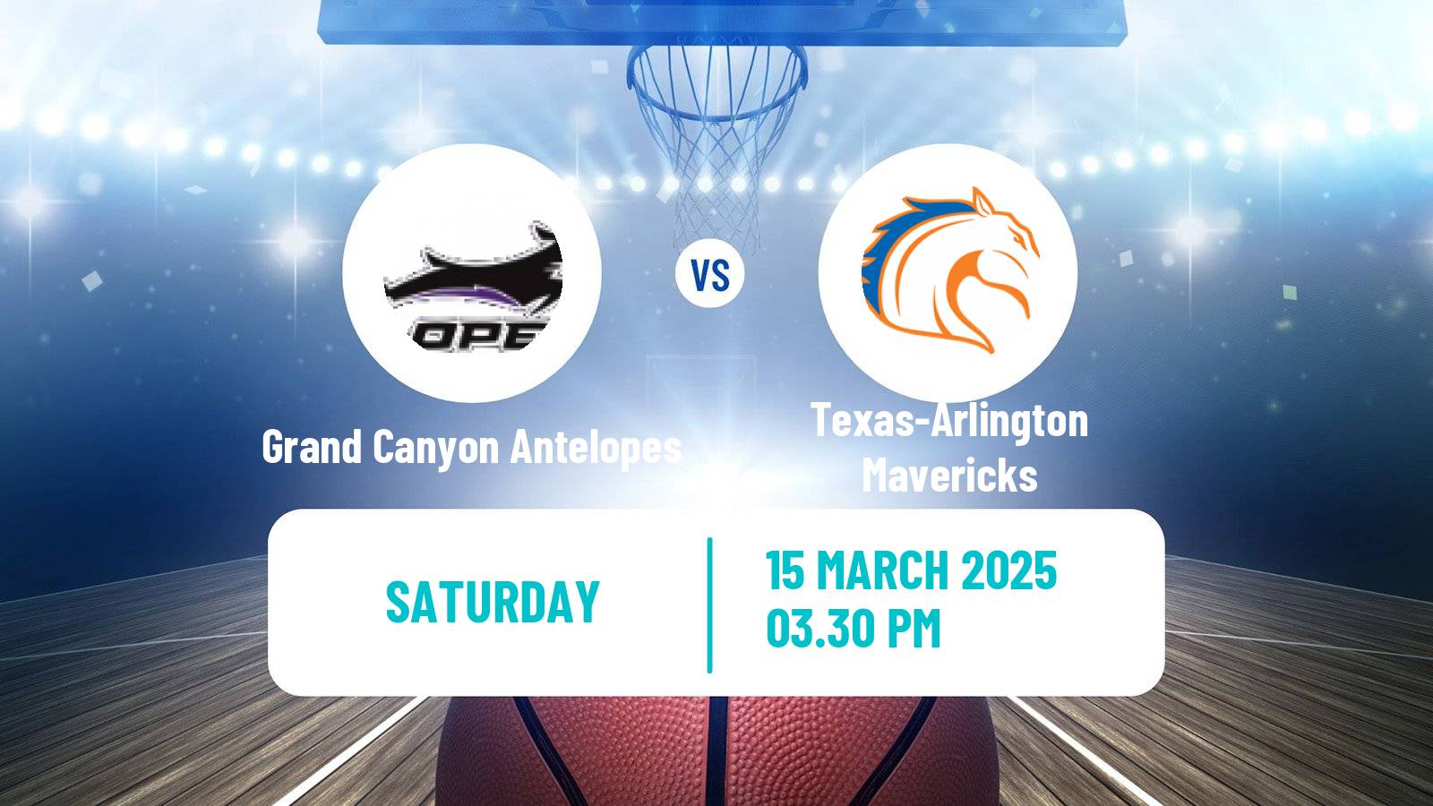 Basketball NCAA College Basketball Women Grand Canyon Antelopes - Texas-Arlington Mavericks