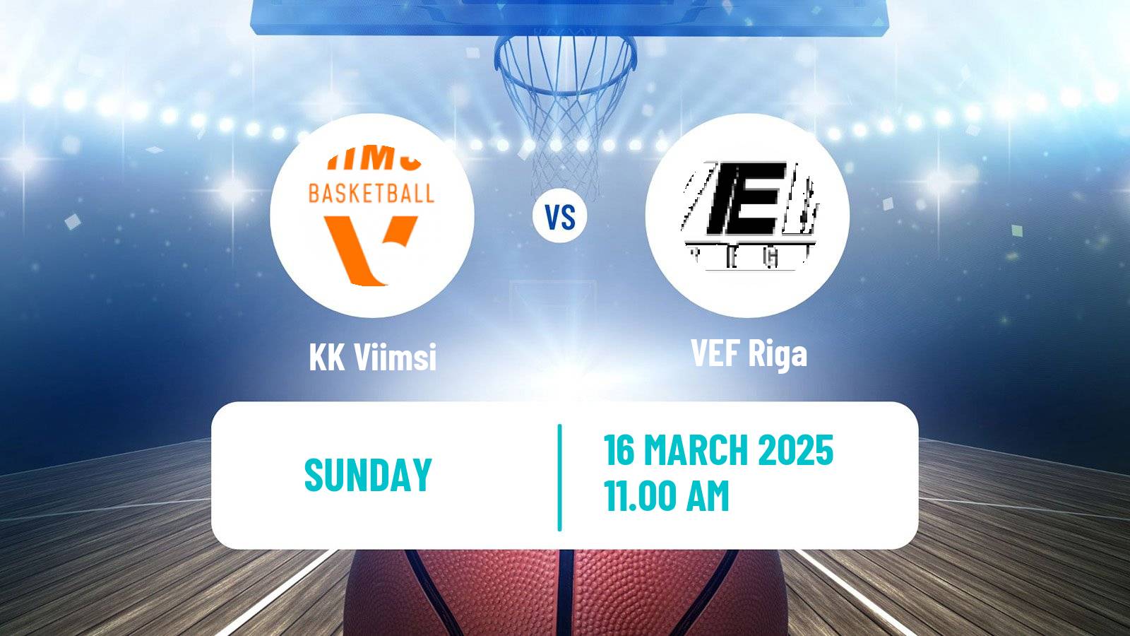 Basketball Estonian–Latvian Basketball League Viimsi - VEF Riga