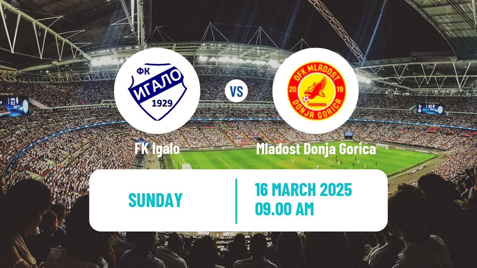 Soccer Montenegrin Druga Liga Igalo - Mladost Donja Gorica