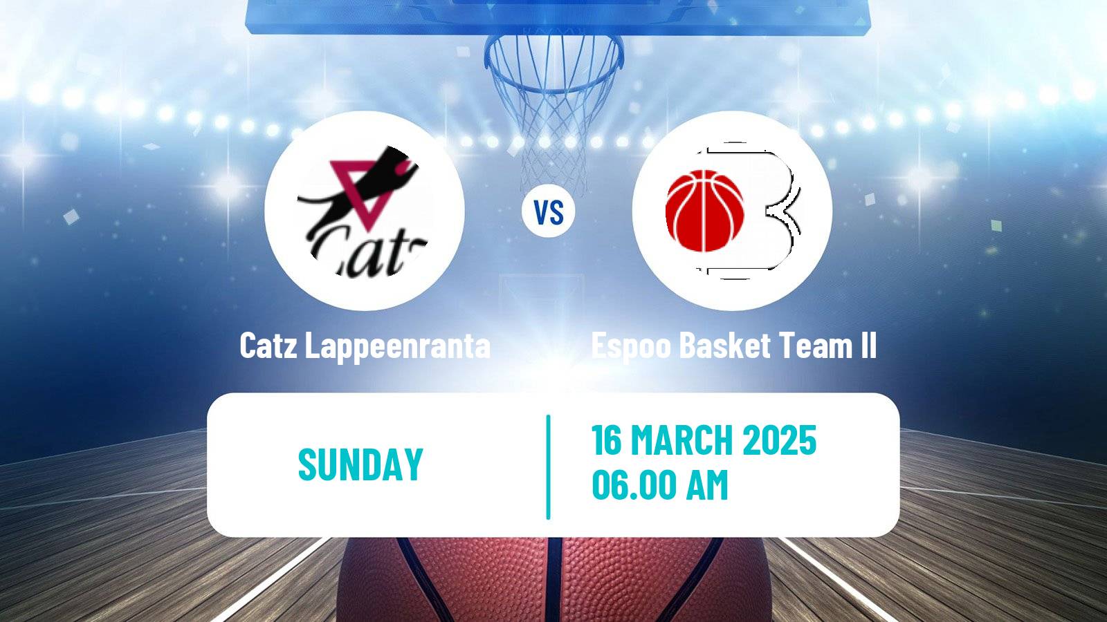 Basketball Finnish I Divisioona Basketball Women Catz Lappeenranta - Espoo Basket Team II
