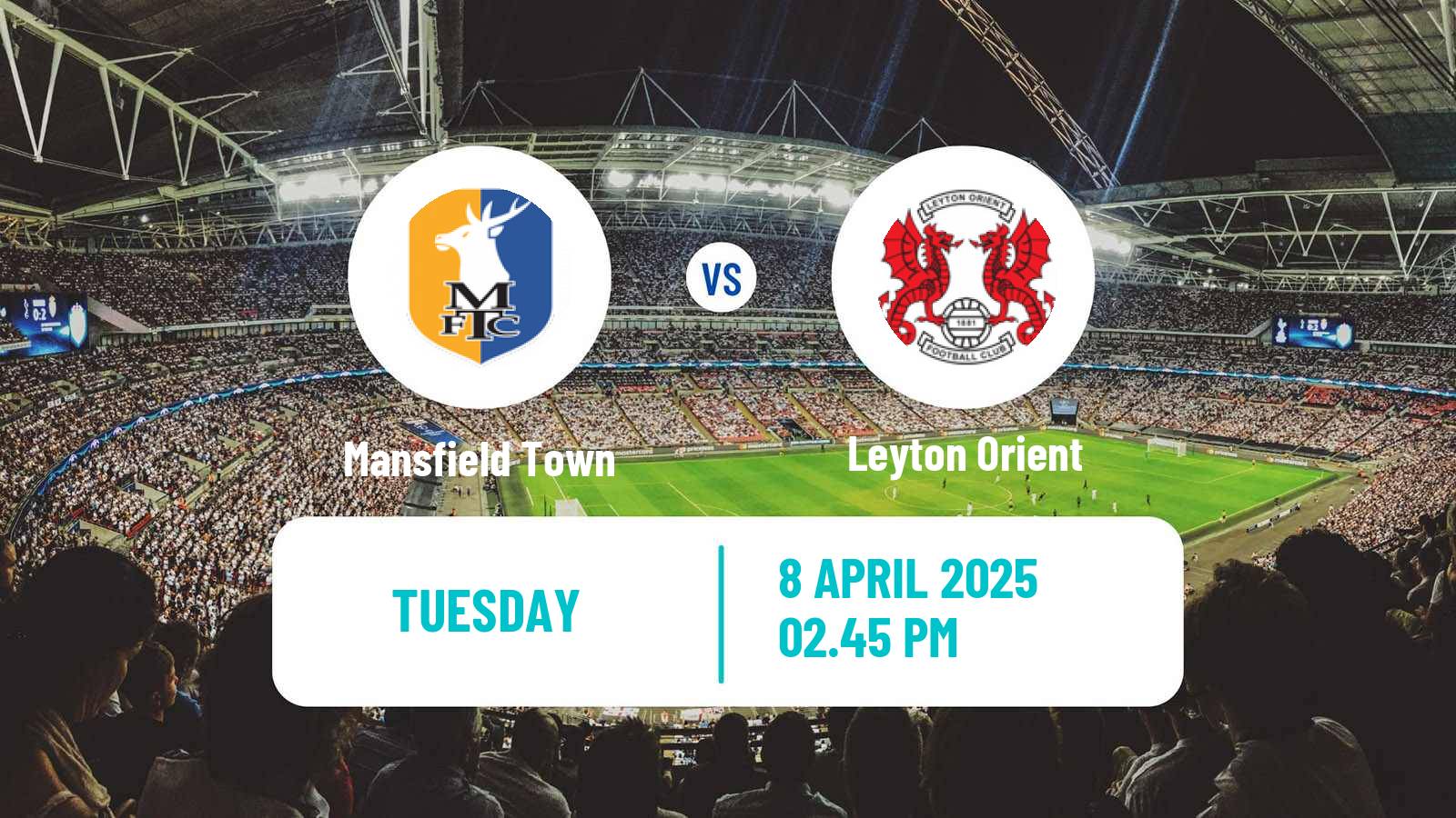 Soccer English League One Mansfield Town - Leyton Orient