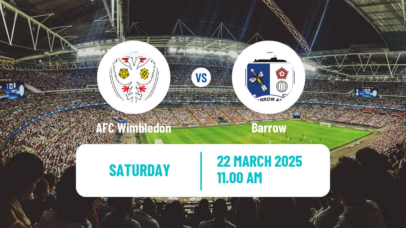 Soccer English League Two AFC Wimbledon - Barrow