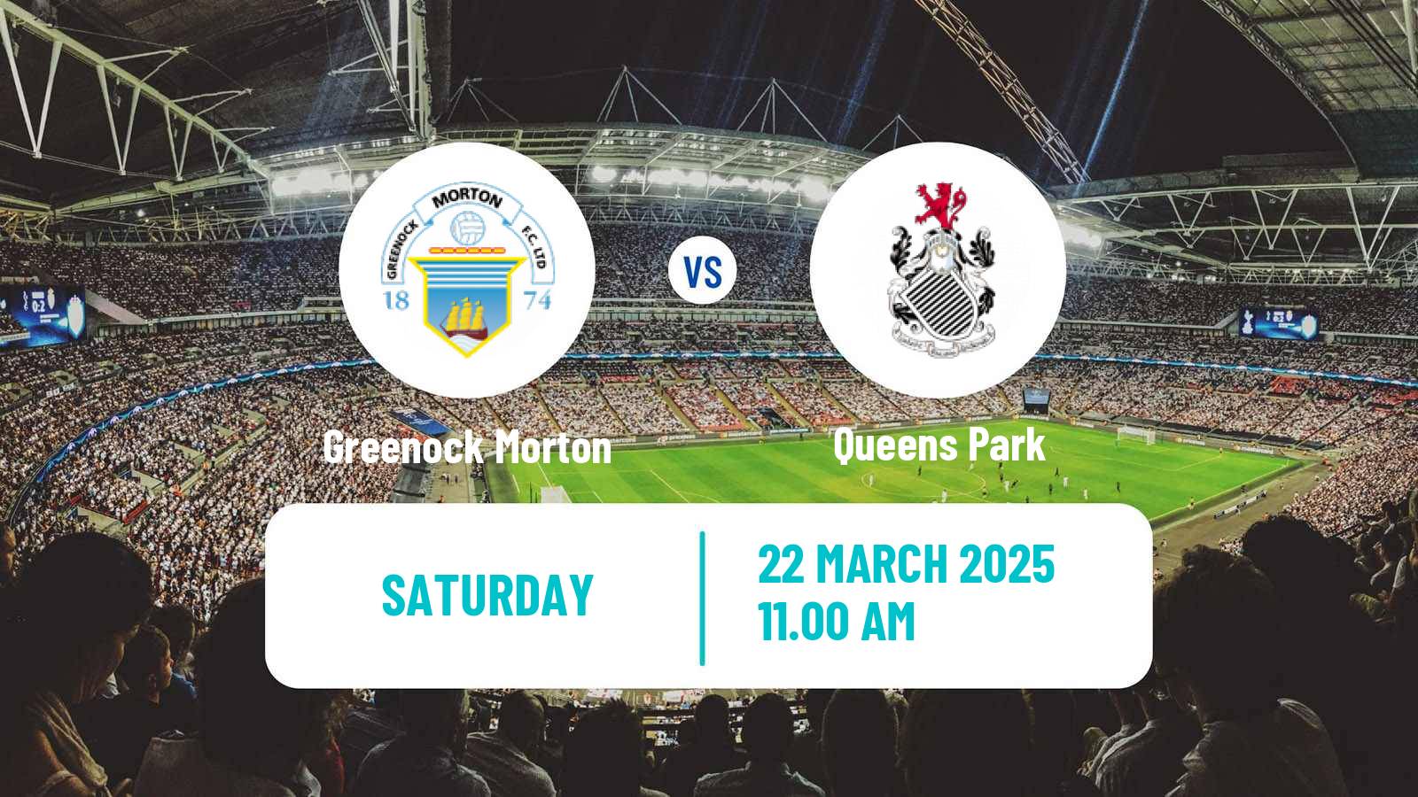 Soccer Scottish Football Championship Greenock Morton - Queens Park