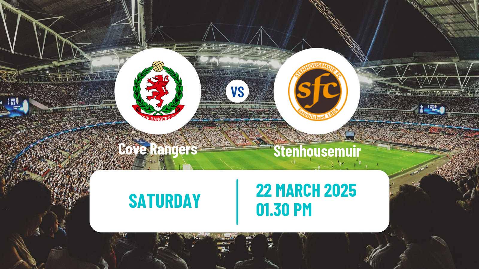 Soccer Scottish League One Cove Rangers - Stenhousemuir