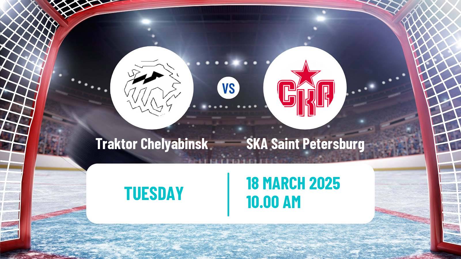 Hockey KHL Traktor Chelyabinsk - SKA Saint Petersburg